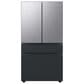 Samsung Bespoke Bespoke 4-Door French Door Refrigerator Middle Panel in Matte Black Steel, , large