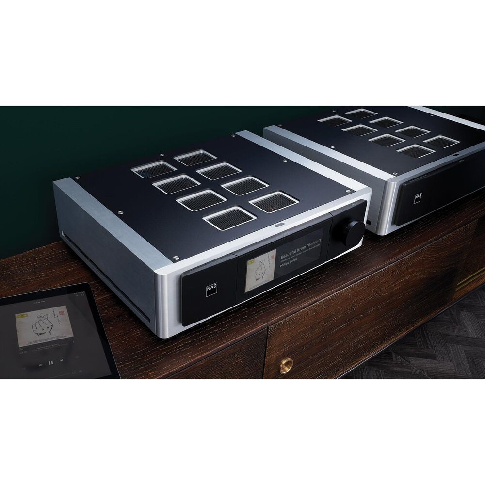 Lenbrook BluOS Streaming DAC-Preamplifier in Black and Silver, , large