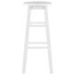 Linon Home Decor Abby 29" Bar Stool in White, , large