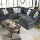 Ashley Midnight-Madness Oversized Chair in Gunmetal, , large