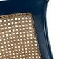 Timeless Designs Spoonback Counter Stool in Satin Blue and Honey, , large