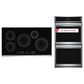 Frigidaire Gallery Gallery 2-Piece Kitchen Package with Stainless Steel 27" Double Electric Wall Oven and Black 36" Induction Cooktop, , large
