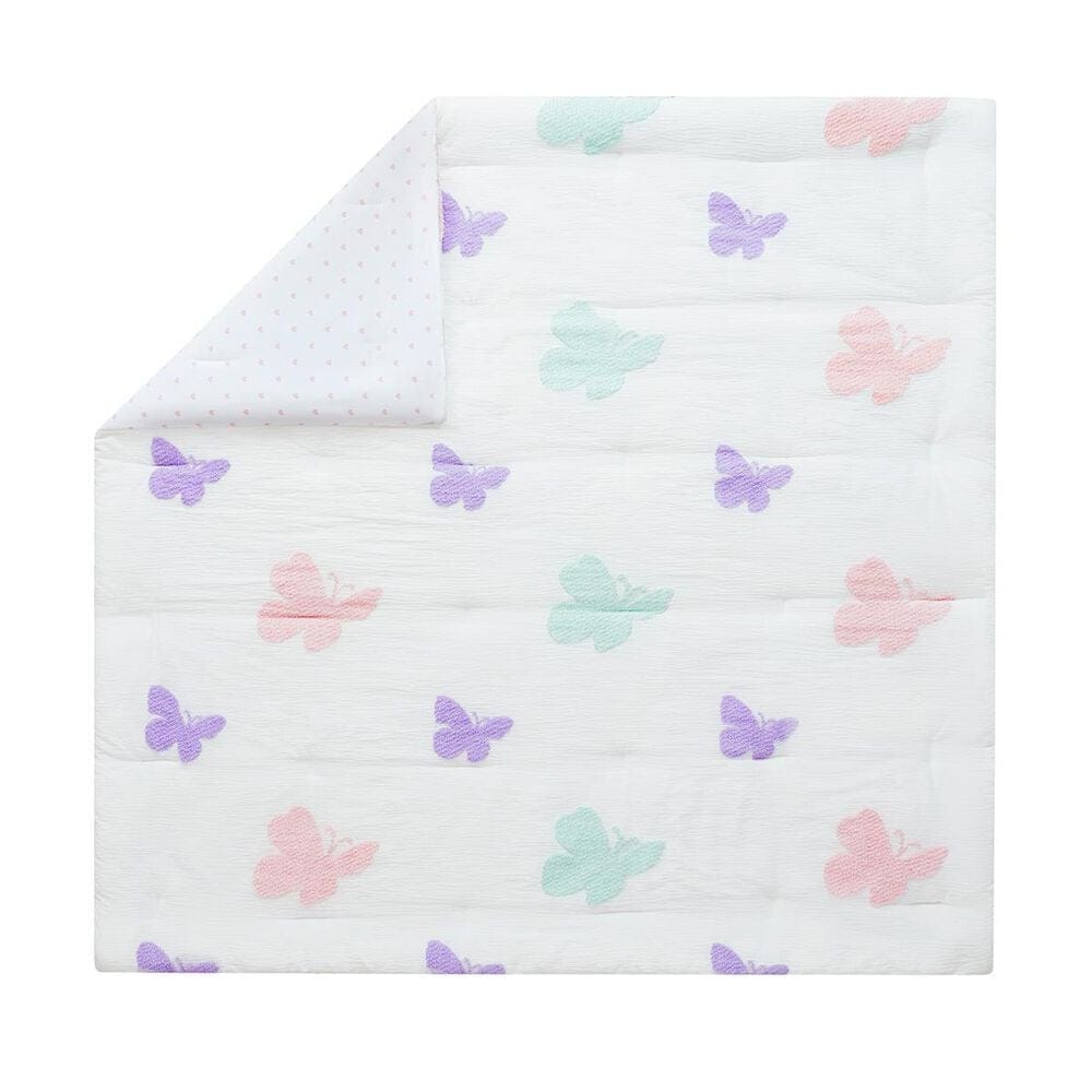 Hampton Park Rio 4-Piece Full/Queen Comforter Set in Purple, Blush Pink and Bright White, , large