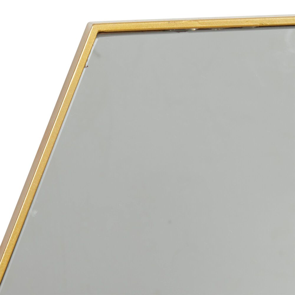 CosmoLiving by Cosmopolitan Contemporary Wall Mirror in Gold &#40;Set of 2&#41;, , large