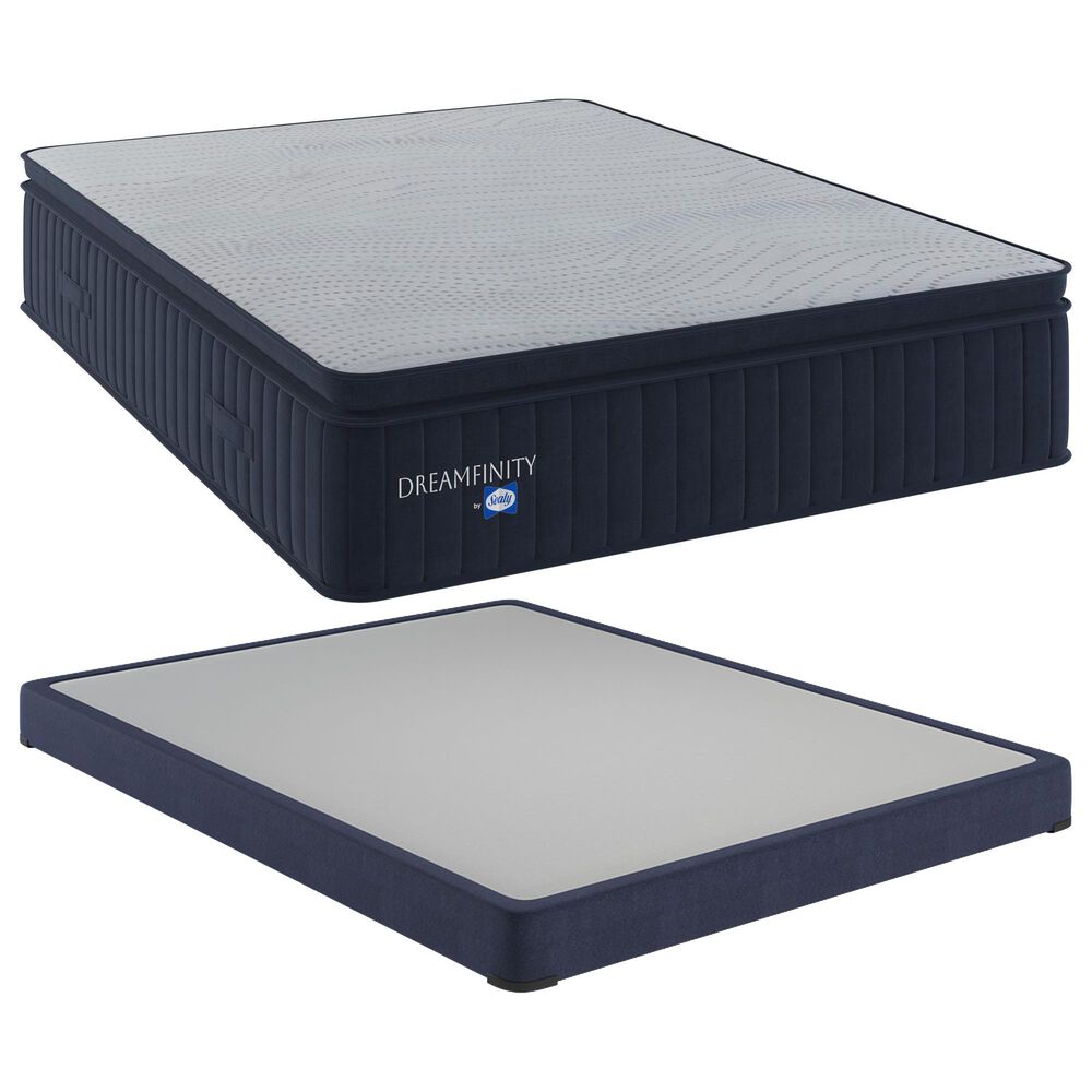 Dreamfinity by Sealy Select Soft Pillow Top King Mattress with Low Profile Box Springs, , large