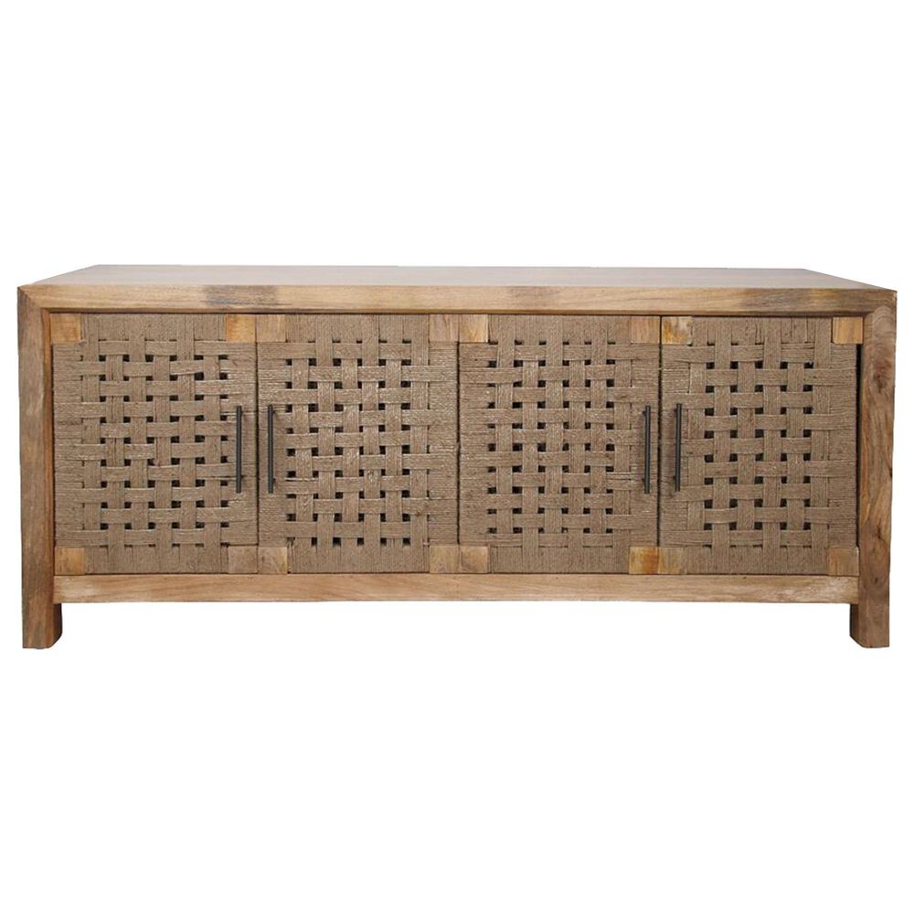 Shell Island Furniture Augustine 4 Door Credenza in Brown, , large