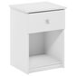 HOMLUX 1-Drawer Modern Nightstand with Knob Handle in Solid White, , large
