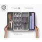 Joseph Joseph DrawerStore Expanding Tiered Cutlery, Utensil, Gaget and Knife Organizer in Grey and Stone, , large