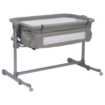 Delta Close2Me Bedside Baby Bassinet Sleeper in Grey Tweed, , large