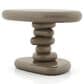 Furniture of America Rene Glossy End Table in Brown, , large