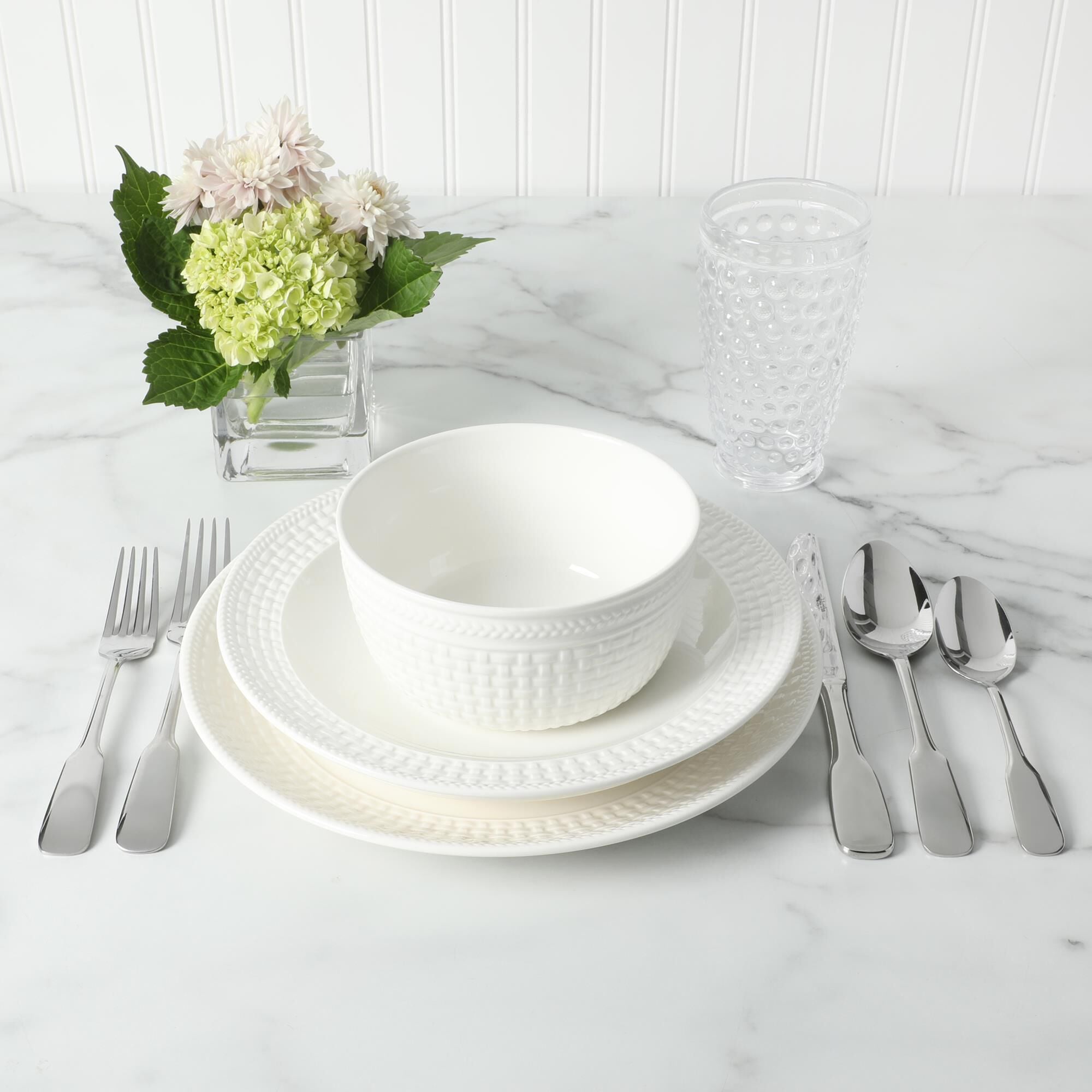 Gibson Overseas, Inc Halsey 20-Piece Flatware Set in Sliver