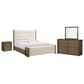 Ashley Marxmore 4 Piece Queen Upholstered Storage Bedroom Set in Brown, , large