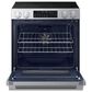 Samsung Bespoke 6.3 Cu. Ft. Smart Slide-In Electric Range with Illuminated Precision Knobs in Stainless Steel, , large