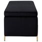 Lilola Home Emma Storage Bench in Black Velvet, , large
