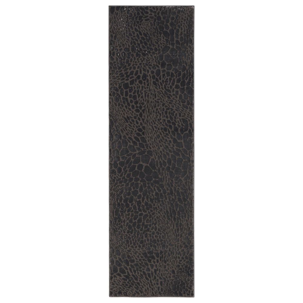 Nourison Desire Charcoal and Silver 2"3" x 7"6" Runner, , large
