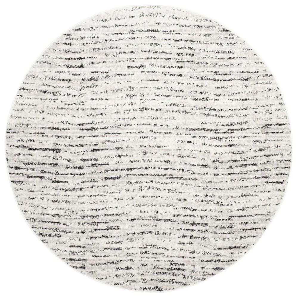 Safavieh Adirondack ADR117B 6&#39; Round Ivory and Silver Area Rug, , large