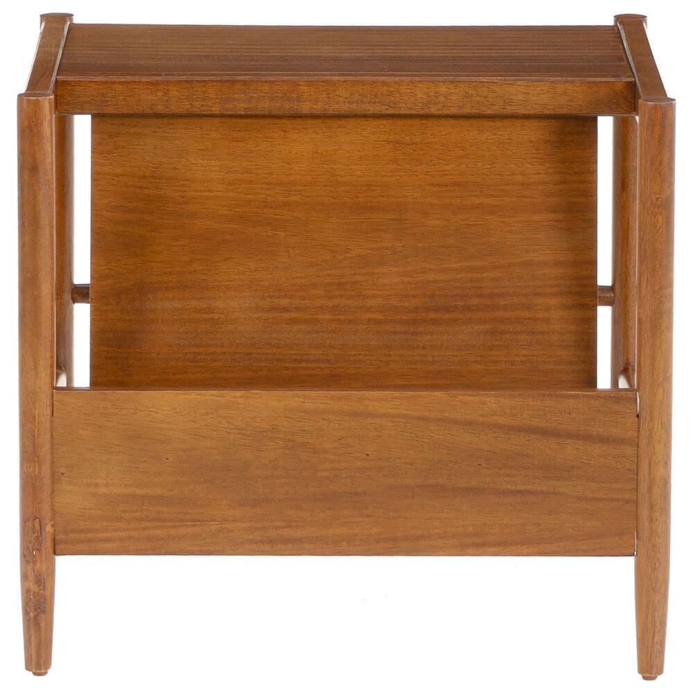 Linon Home Decor Flanagan Magazine Rack in Walnut, , large