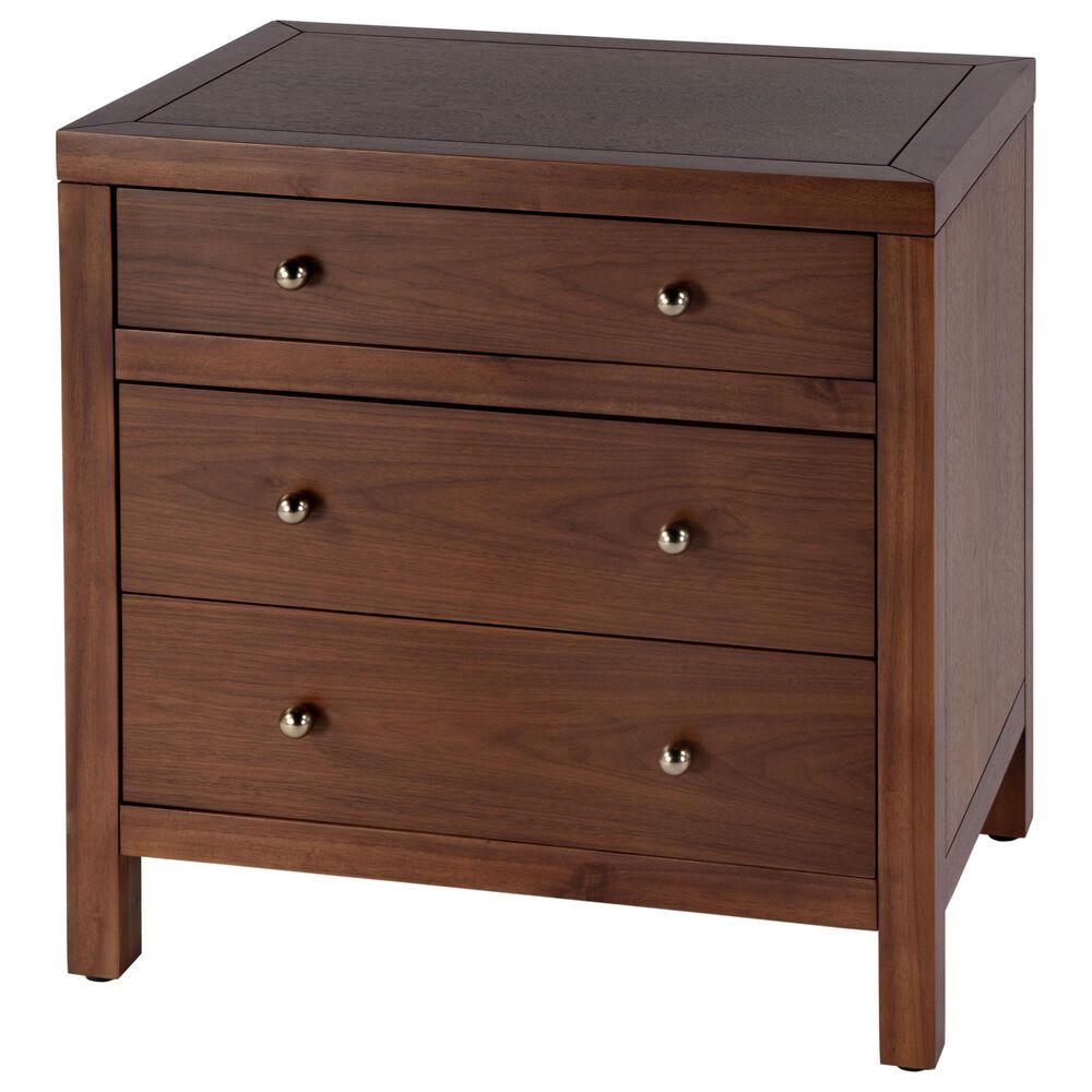 Butler Specialty Company Nora 3 Drawer Nightstand in Walnut Brown, , large