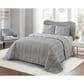 Duke Imports 3-Piece Jacquard Full/Queen Quilt Set in Charcoal Agate, , large