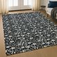 Dalyn Rug Company Soft Essentials Floral Black 8" x 10" Indoor/Outdoor Area Rug, , large