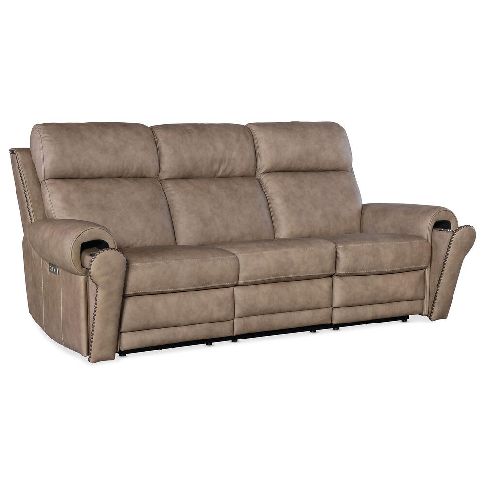 Hooker Furniture Duncan Power Reclining Sofa in Kalahari Camel, , large