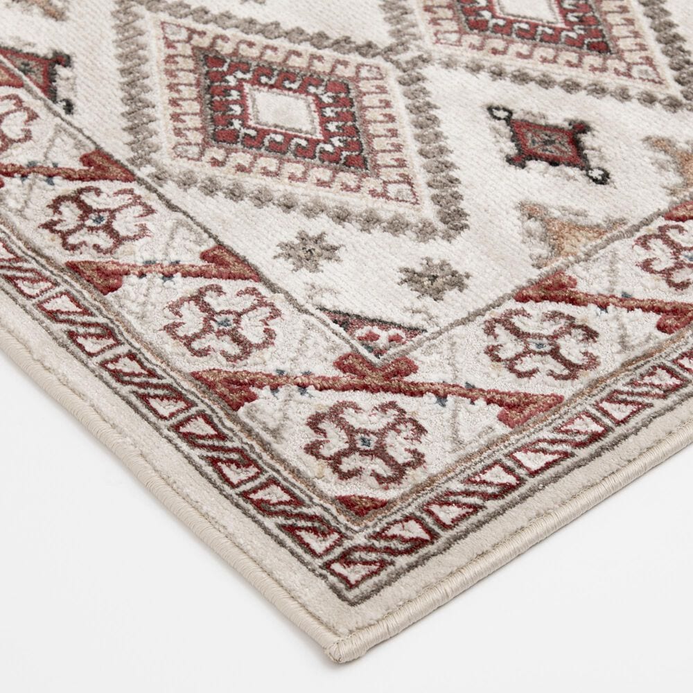 Central Oriental Heirloom Marina Cinnabar and Multicolor 7&#39;10&quot; x 9&#39;10&quot; Area Rug, , large