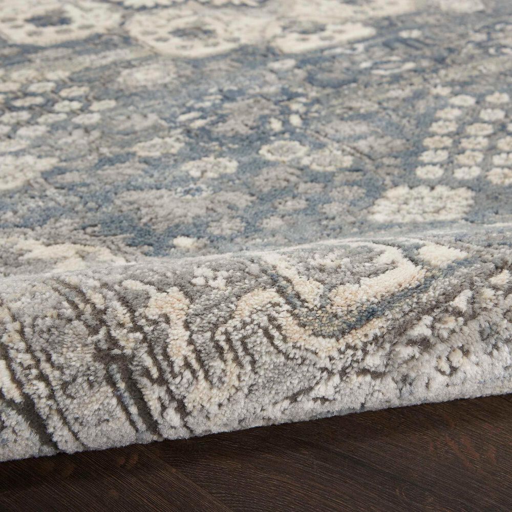 Nourison Quarry 2&#39;2&quot; x 10&#39; Grey and Ivory Runner, , large