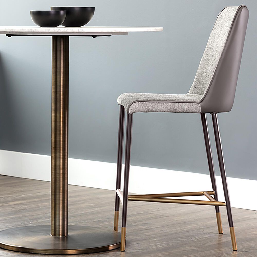 37B Ikon Klaus Counter Stool in Gold and Gunmetal, , large