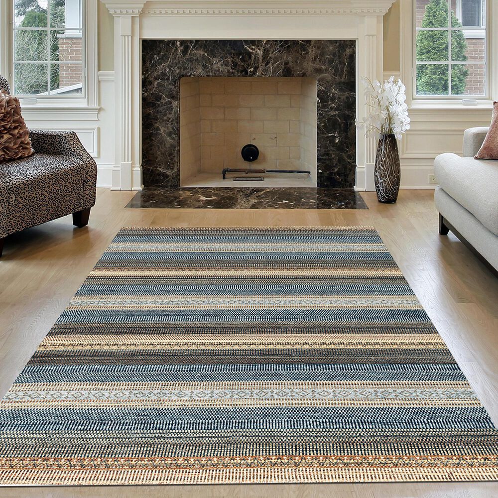 Radici USA Sondrio 10&#39; x 14&#39; Blue Area Rug, , large