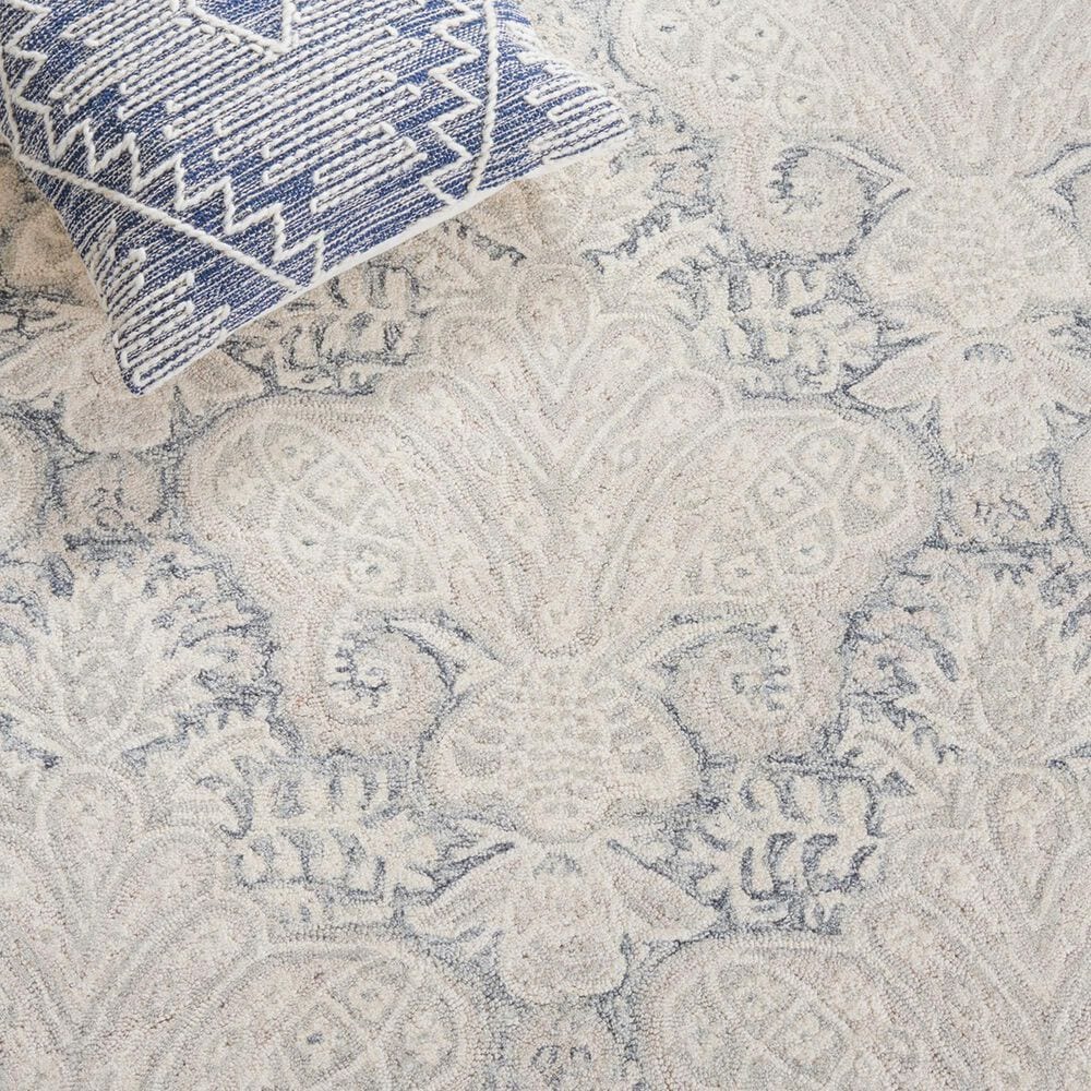 Safavieh Micro-Loop Damask 5&#39; x 8&#39; Charcoal and Ivory Area Rug, , large