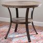 Linon Home Decor Franklin Counter Height Table in Pewter and Grey - Table Only, , large