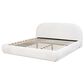 Jennifer Taylor Home Archie Puffy Grounded Queen Upholstered Platform Bed in Almond White, , large