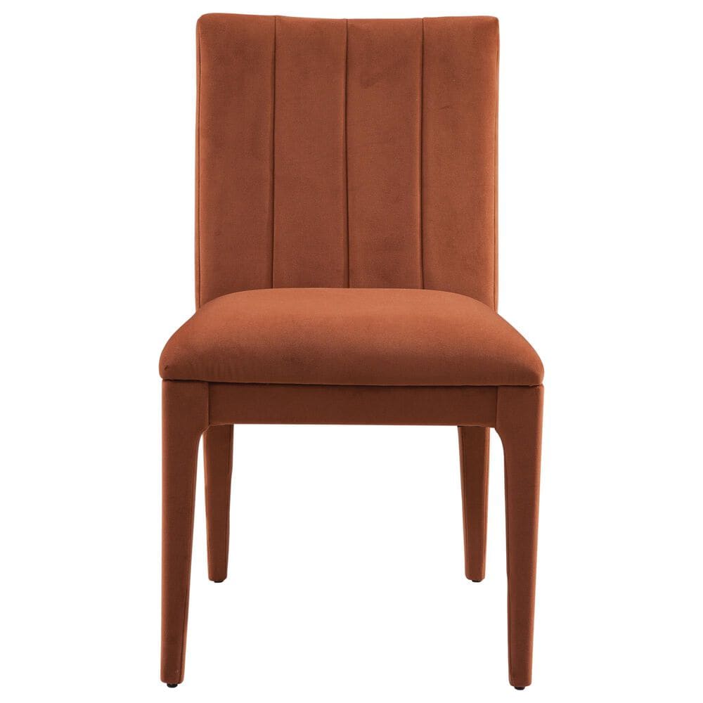 Bassett Mirror Company Brianne Side Chair in Earthy Rust, , large