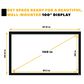 Kodak 100 Projector Screen, Fixed Frame Projector Screen with Velvet Frame & Wall Mount Kit, , large