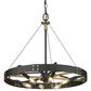 Golden Lighting Vaughn 6-Light Medium Pendant in Natural Black and Aged Brass, , large