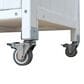 Hearth and Haven Outdoor Kitchen Island Cart with Adjustable Shelves and Stainless Steel Top in White, , large