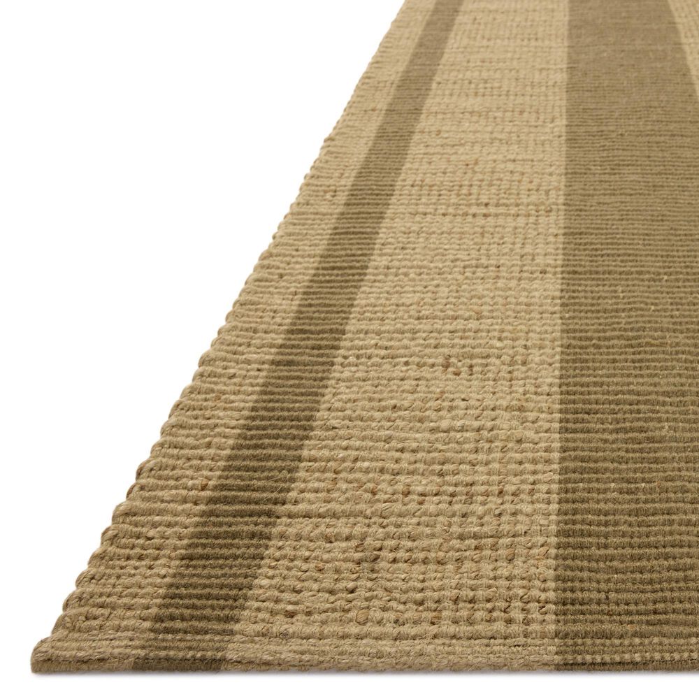 Loloi Weatherstaff Natural and Olive 2'3" x 3'9" Area Rug, , large
