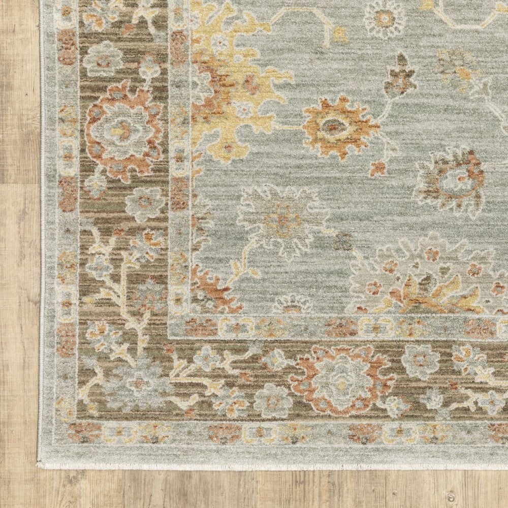Oriental Weavers Keaton Blue and Multicolor 2'3" x 7'6" Runner, , large