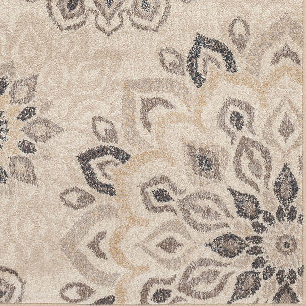 Central Oriental Minerva Asterin 7&#39;10&quot; x 9&#39;10&quot; Alabaster and Sand Area Rug, , large