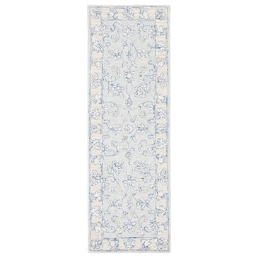 Safavieh Micro-Loop 2"3" x 11" Blue and Beige Runner, , large