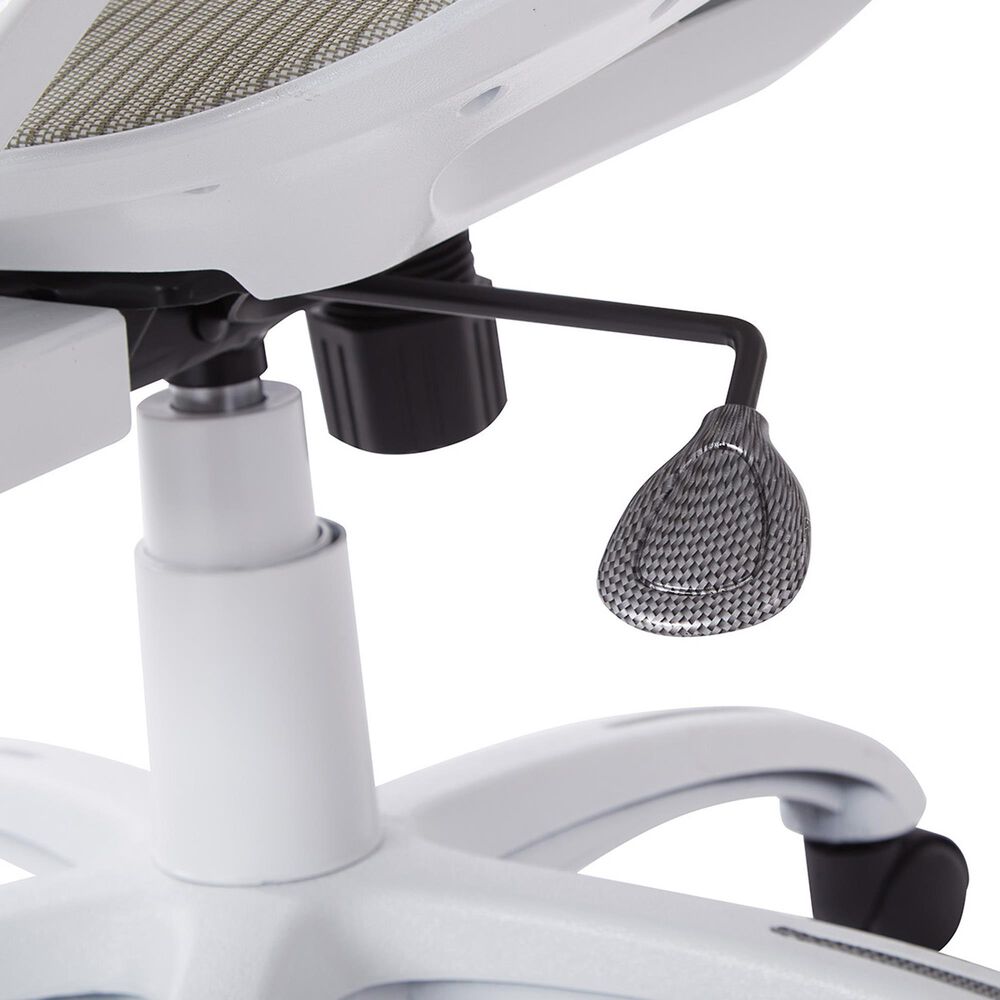OSP Home Riley Mesh Back Office Chair in White, , large