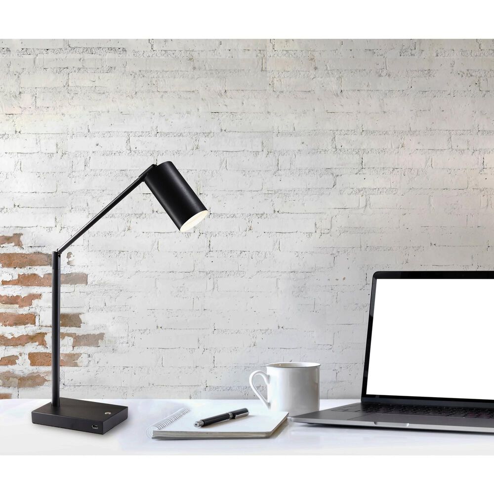 Adesso Colby LED Desk Lamp in Black, , large