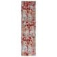 Safavieh Aston 2" x 8" Red and Grey Runner, , large