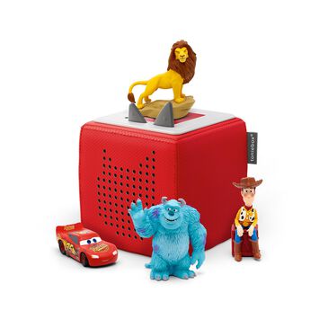 Tonies Red Toniebox Starter with 4 Action Figures, , large