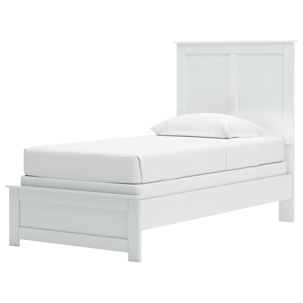 Ashley Bostwick Shoals 5-Piece Twin Panel Bedroom Set in White, , large