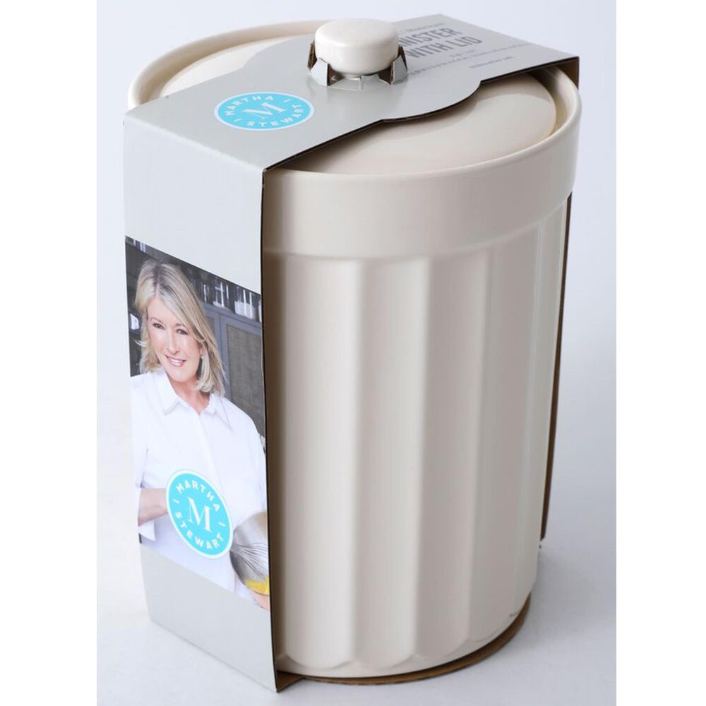 Gibson Overseas, Inc Broadbrook 2-Quart Canister with Lid in Cream, , large