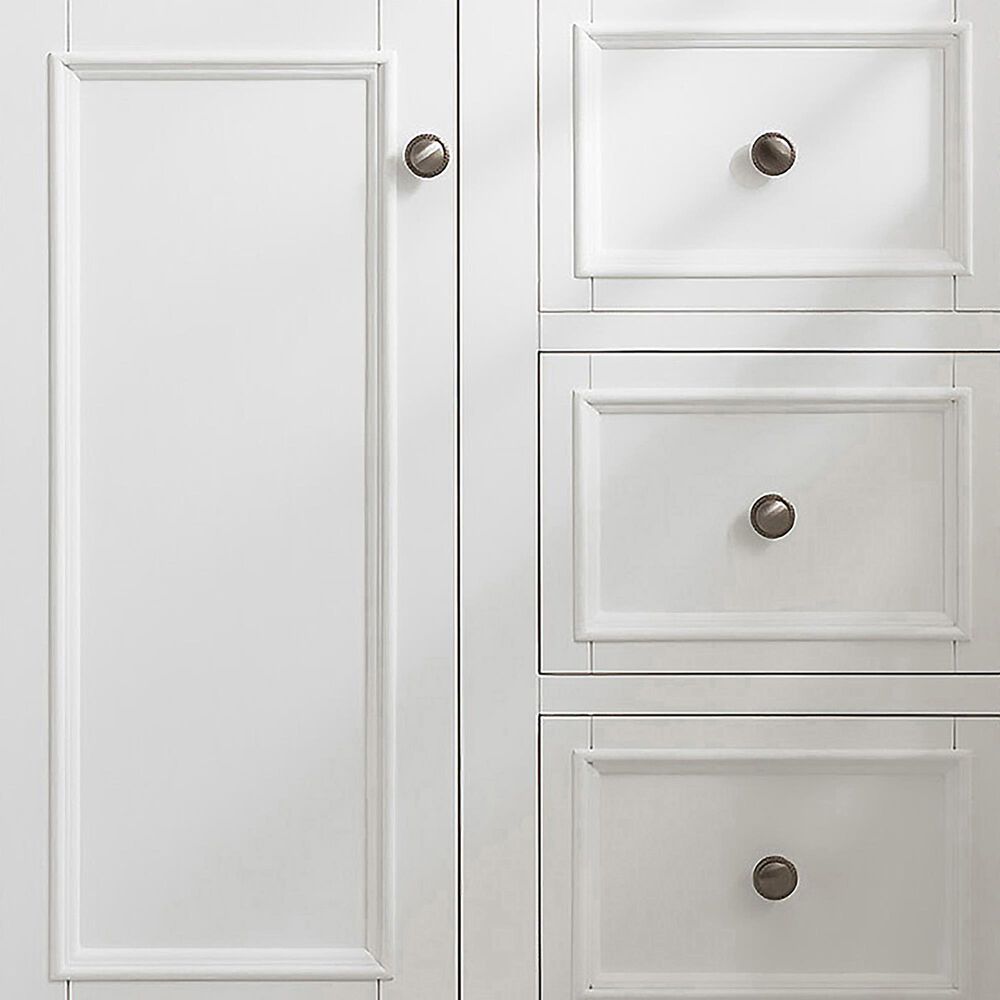 James Martin Vanities De Soto 30&quot; Single Bathroom Vanity in Bright White with 3 cm Charcoal Soapstone Quartz Top and Rectangular Sink, , large