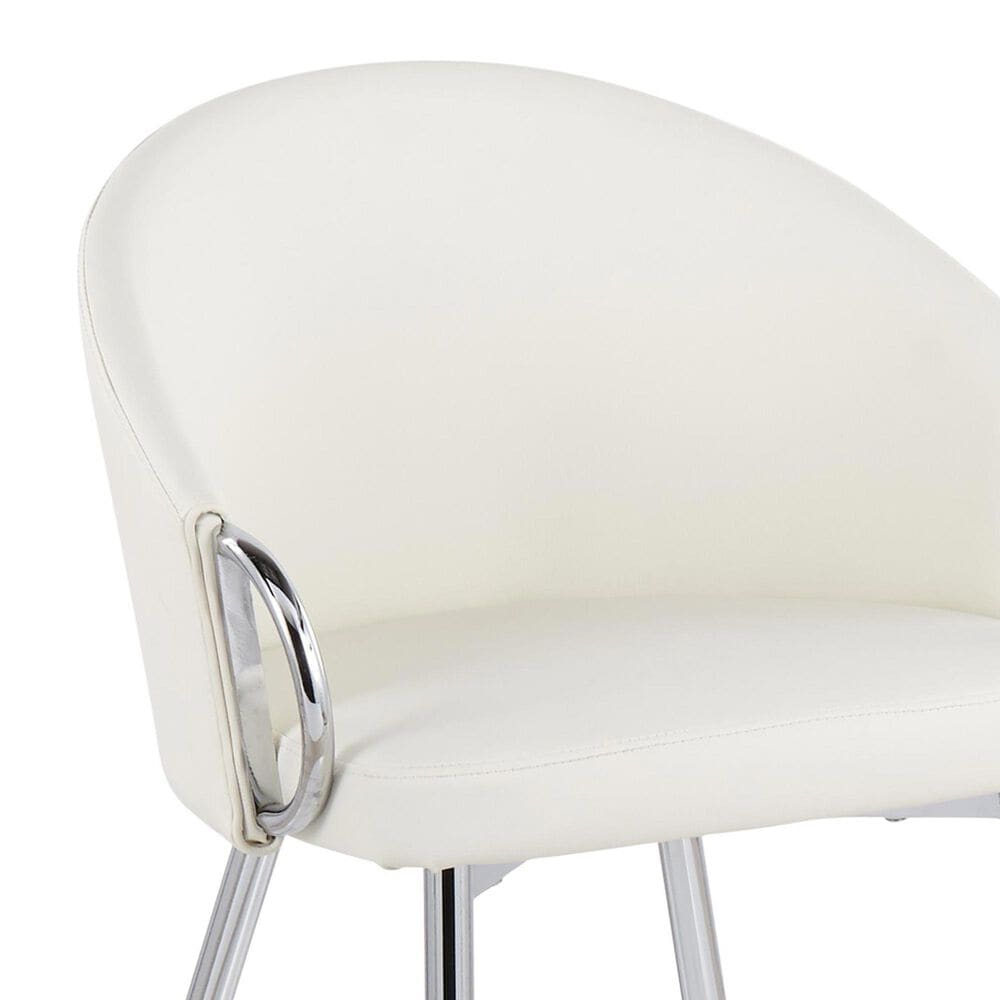LumiSource Claire Accent Chair in White, , large