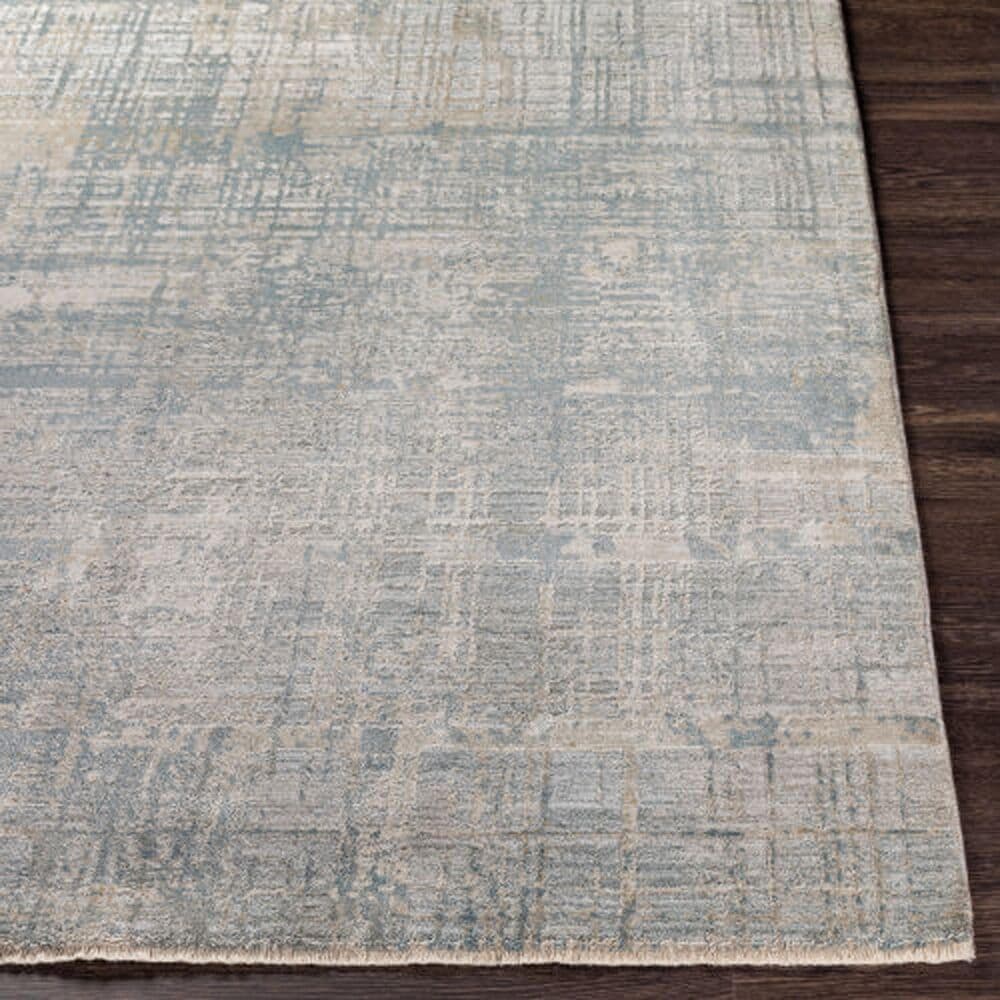 Surya Brunswick 2&#39;7&quot; x 7&#39;3&quot; Dusty Sage, Taupe, Light Gray, White, Pale Blue, Olive and Teal Runner, , large