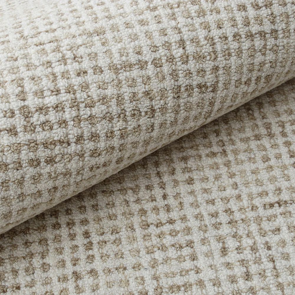 L&amp;R Resources Criss Cross Beige and Ivory 12&#39; x 15&#39; Area Rug, , large